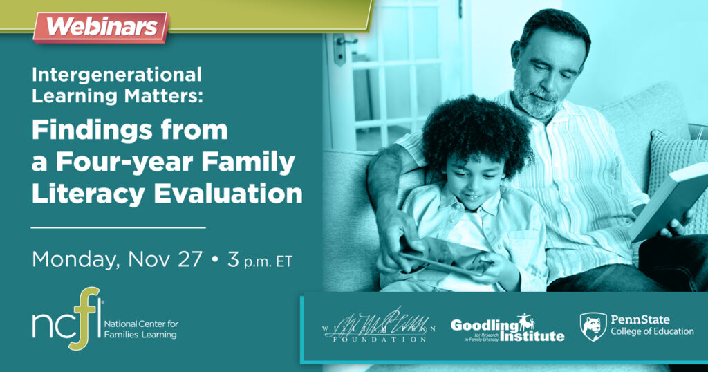 Ncfl NCFL to host webinar on findings from a four-year family literacy ...