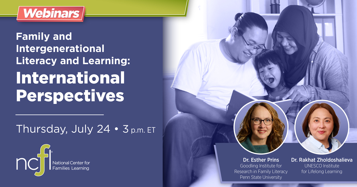 Webinar | Family and Intergenerational Literacy and Learning ...
