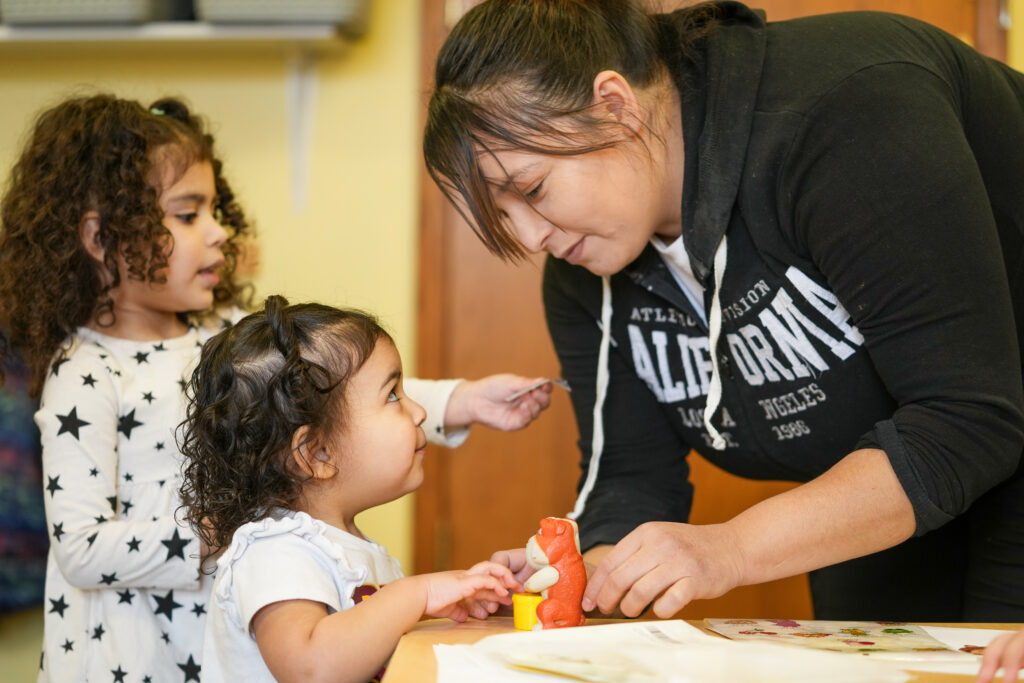 Family participating in Nebraska SFEC programming