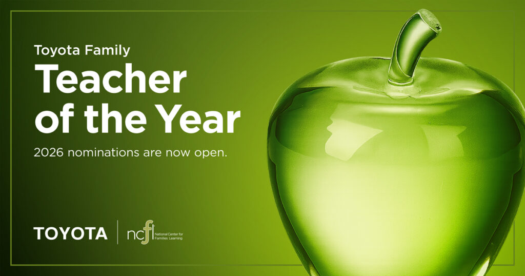 Toyota Family Teacher of the Year | Nominations are now open