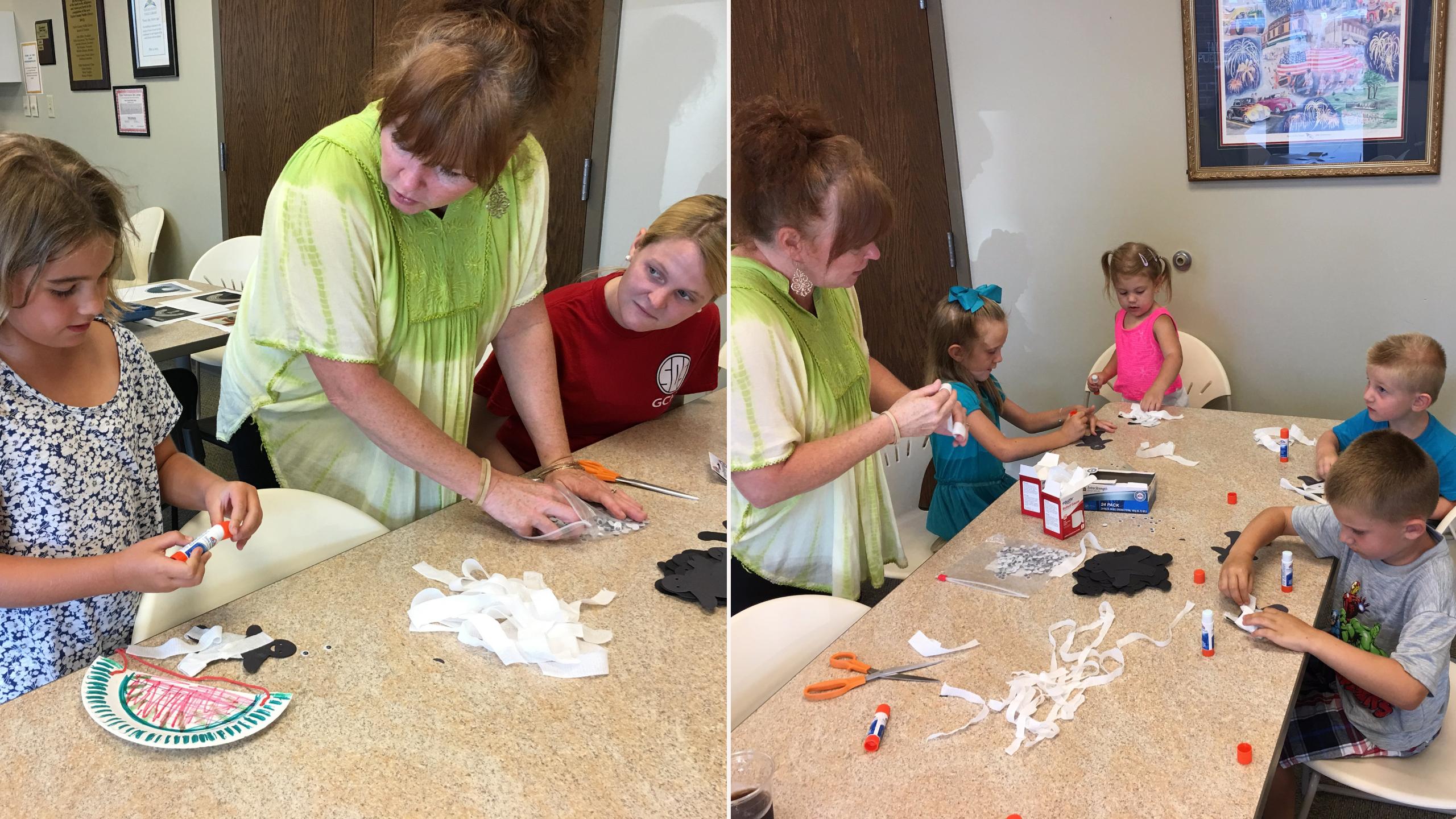Campers at Taylor County Public Library