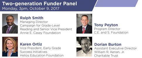 Two-generation Funder Panel – Monday, October 9, 2017