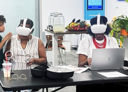 Parenting adults use VR to enhance the Equity in Family Engagement Toolkit