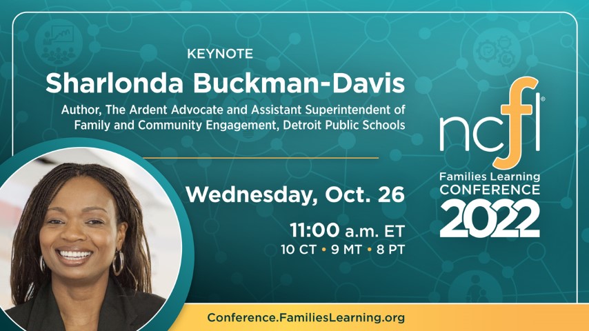 Sharlonda Buckman-Davis, author of “The Ardent Advocate” and Assistant Superintendent of Family and Community Engagement for Detroit Public Schools | Weds., Oct. 26 11 a.m. ET / 10 CT / 9 MT / 8 PT